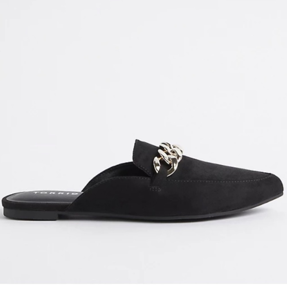 💕SOLD💕 Torrid CHAIN POINTED TOE MULE size 7 - Picture 4 of 4